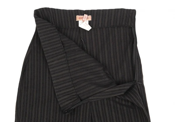 ROMEO GIGLI Stripe Weave Stretch High Waist Pants K-131120_003