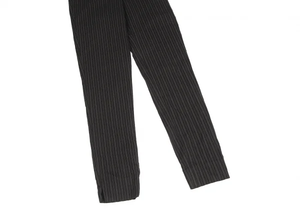 ROMEO GIGLI Stripe Weave Stretch High Waist Pants K-131120_004