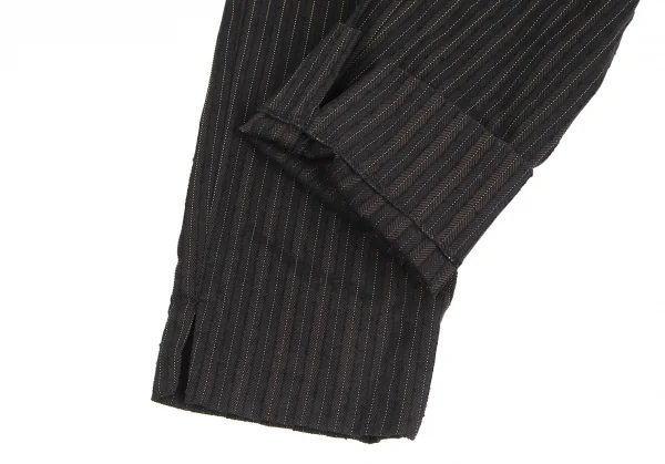 ROMEO GIGLI Stripe Weave Stretch High Waist Pants K-131120_005