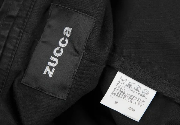 ズッカZUCCA 製品染めコットントレンチコート 黒M K-131151_020