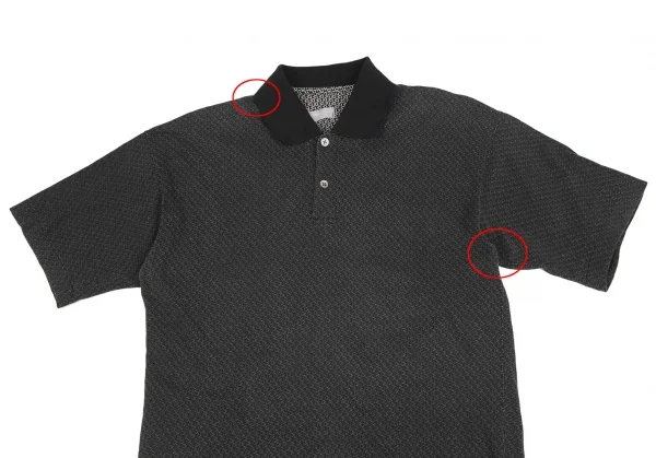 COMME des GARCONS HOMME Pattern Short Sleeve Polo Shirt K-131152_002