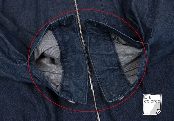 コムデギャルソンオムプリュスCOMME des GARCONS HOMME PLUS フロントジップデニムジャケット 紺L位 K-131166_010