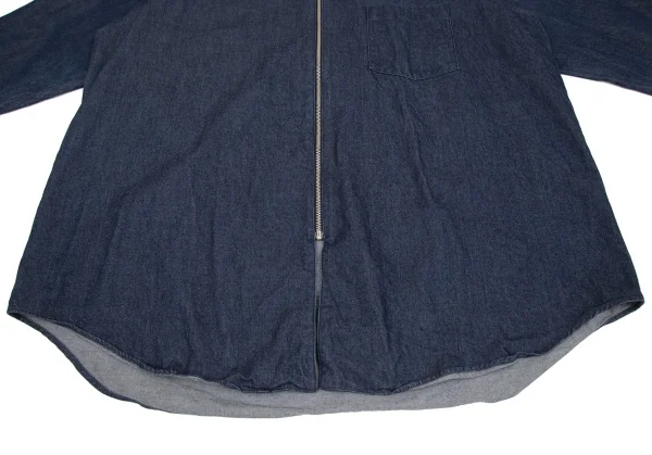 コムデギャルソンオムプリュスCOMME des GARCONS HOMME PLUS フロントジップデニムジャケット 紺L位 K-131166_011