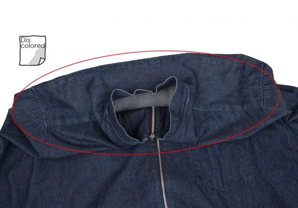 コムデギャルソンオムプリュスCOMME des GARCONS HOMME PLUS フロントジップデニムジャケット 紺L位 K-131166_005