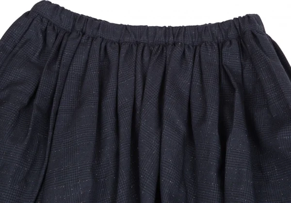 COMME des GARÇONS BLACK サルエルパンツグレンチェック コムデギャルソンCOMME des GARCONS ラメグレンチェックサルエル