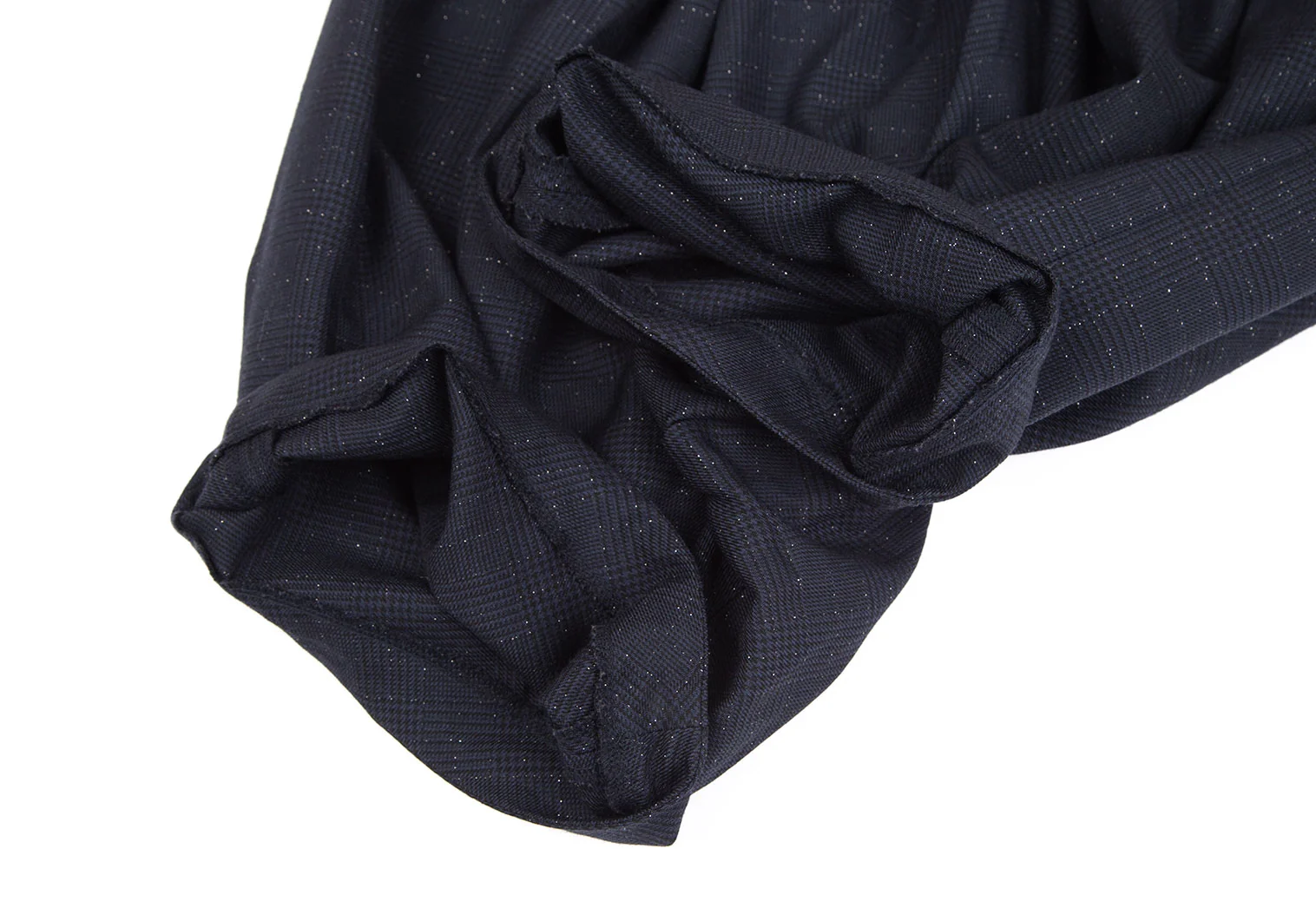コムデギャルソンCOMME des GARCONS ラメグレンチェックサルエル