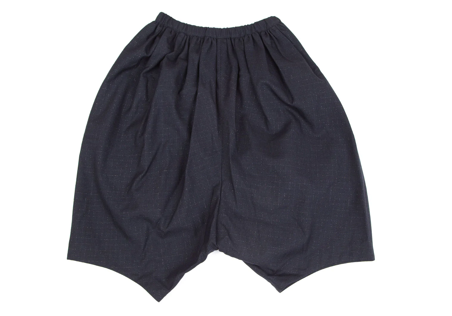 コムデギャルソンCOMME des GARCONS ラメグレンチェックサルエル