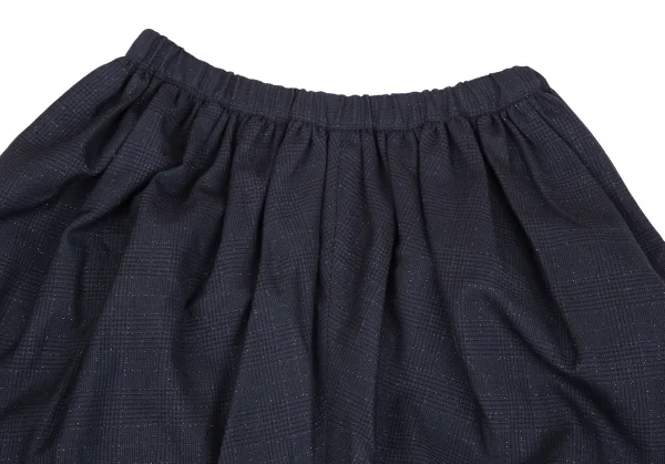 コムデギャルソンCOMME des GARCONS ラメグレンチェックサルエル
