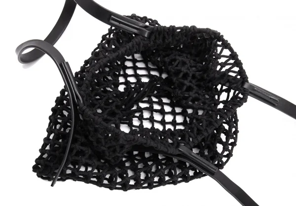 Y's Logo Printed Layered Mesh Tote Bag K-131280_011