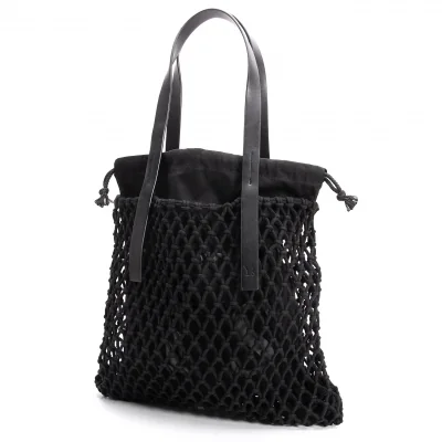 Y's Logo Printed Layered Mesh Tote Bag