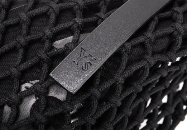 Y's Logo Printed Layered Mesh Tote Bag K-131280_006