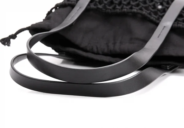 Y's Logo Printed Layered Mesh Tote Bag K-131280_007