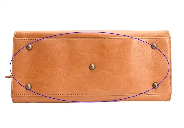 ケイトモスフォーロンシャンkate moss for LONGCHAMP レザーロゴプレートハンドバッグ キャメル K-131287_005