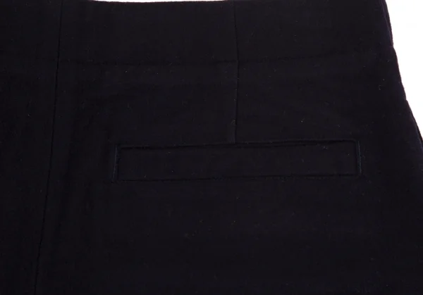 スナオクワハラsunao kuwahara ウールメタルボタンショートパンツ 紺S K-131294_010
