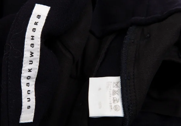 スナオクワハラsunao kuwahara ウールメタルボタンショートパンツ 紺S K-131294_013