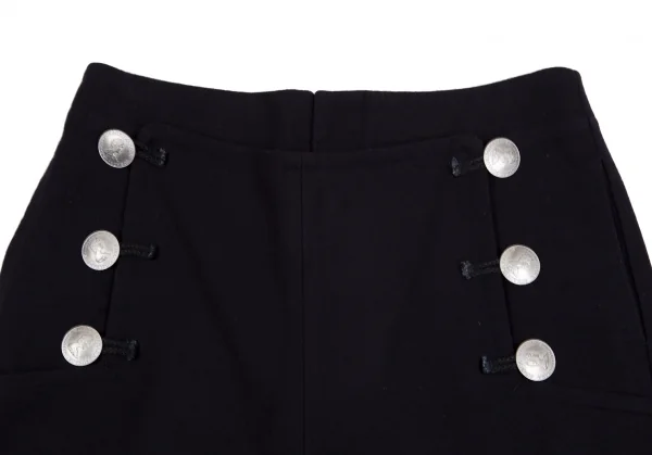 スナオクワハラsunao kuwahara ウールメタルボタンショートパンツ 紺S K-131294_002