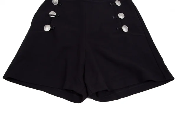 スナオクワハラsunao kuwahara ウールメタルボタンショートパンツ 紺S K-131294_007