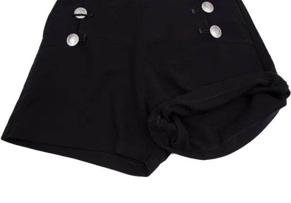 スナオクワハラsunao kuwahara ウールメタルボタンショートパンツ 紺S K-131294_008