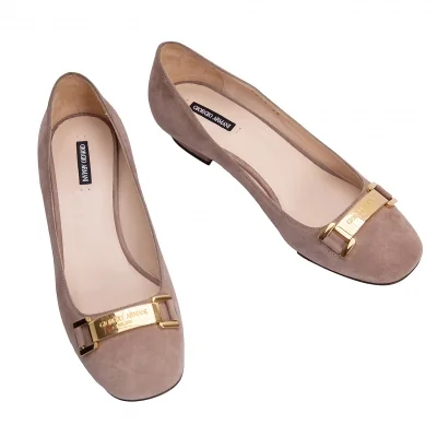 GIORGIO ARMANI Suede Heel Pumps