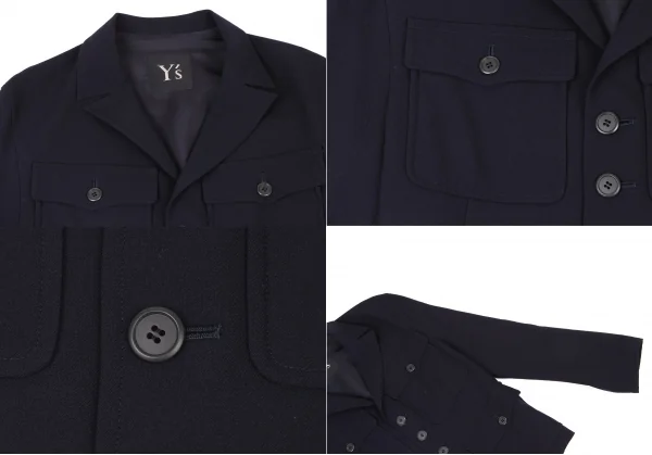 Y's Wool Flap Pocket Jacket & Pants K-131368_005