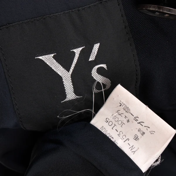 Y's Wool Gabardine Shawl collar Jacket K-131374_020