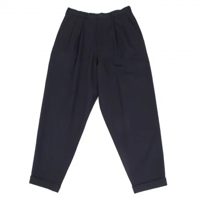 Y's Wool Gabardine Tuck Pants