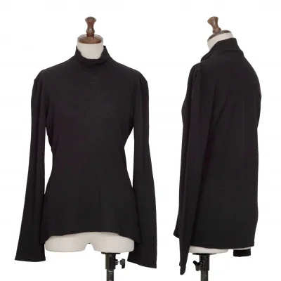Yohji Yamamoto NOIR Turtle Neck Wool Nylon Knit Top
