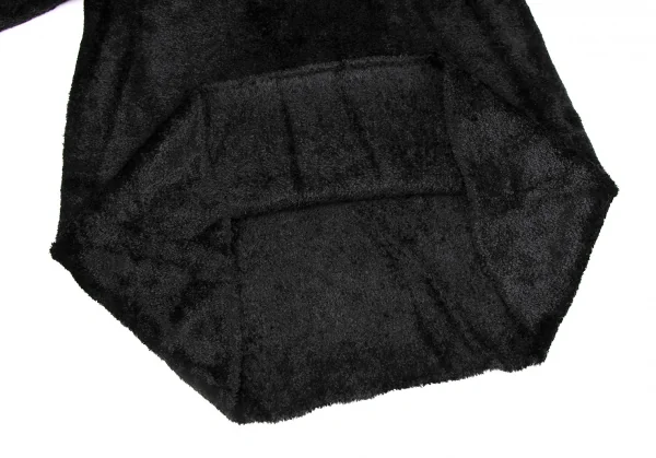 Yohji Yamamoto FEMME Nylon Pile Double Collar Knit Shirt K-131564_010