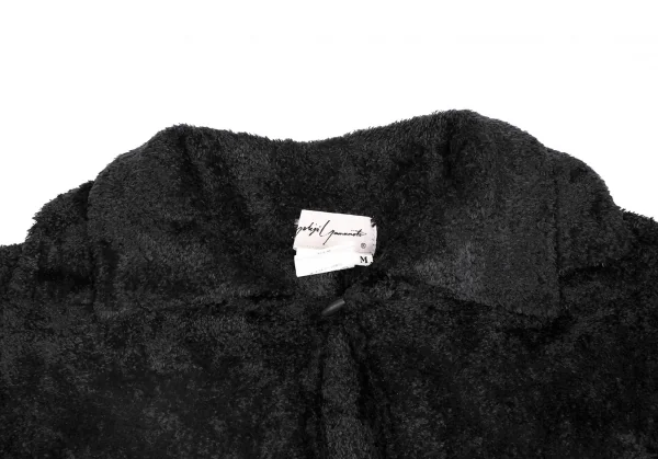 Yohji Yamamoto FEMME Nylon Pile Double Collar Knit Shirt K-131564_004