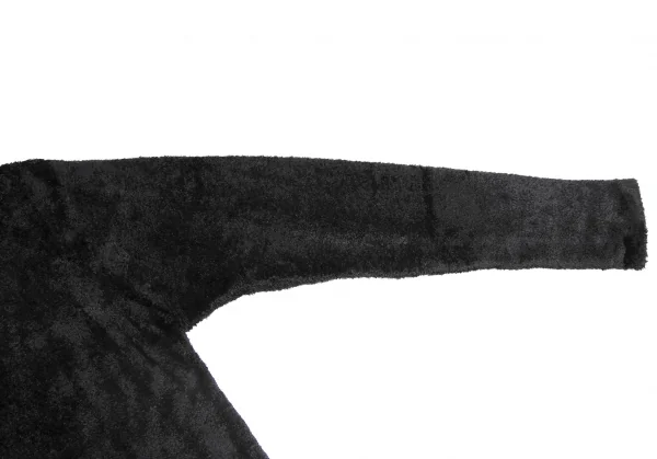 Yohji Yamamoto FEMME Nylon Pile Double Collar Knit Shirt K-131564_007