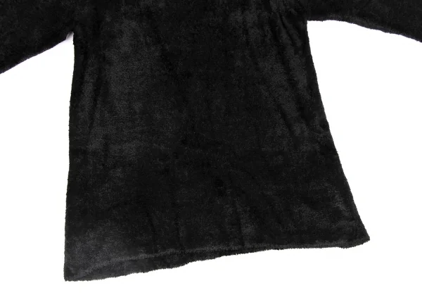 Yohji Yamamoto FEMME Nylon Pile Double Collar Knit Shirt K-131564_009