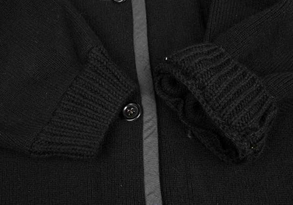 tricot COMME des GARCONS Wool Nylon Rib Knit Coat K-131569_010