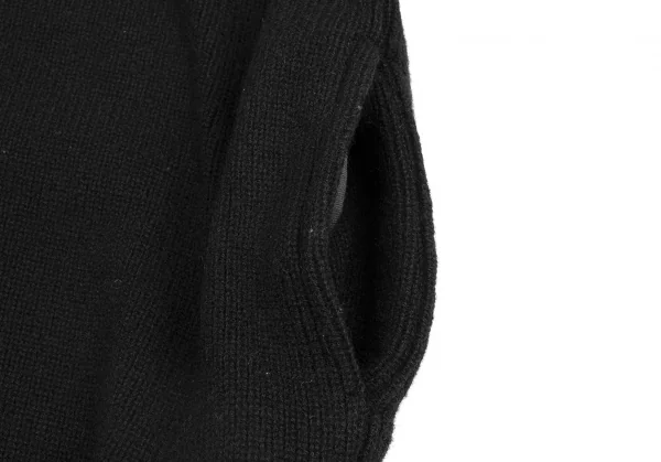 tricot COMME des GARCONS Wool Nylon Rib Knit Coat K-131569_012