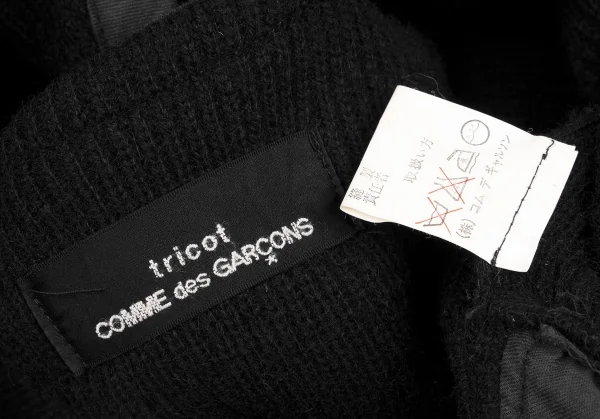 tricot COMME des GARCONS Wool Nylon Rib Knit Coat K-131569_017