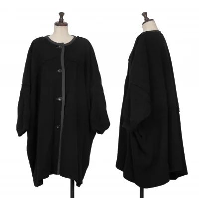 tricot COMME des GARCONS Wool Nylon Rib Knit Coat