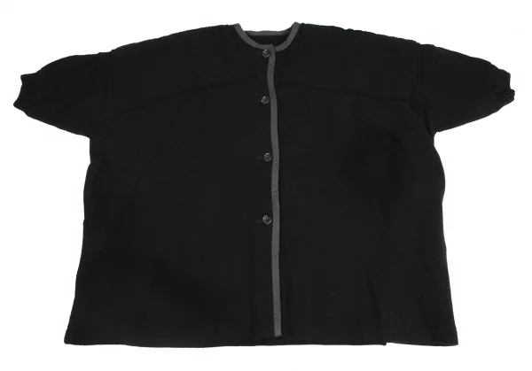 tricot COMME des GARCONS Wool Nylon Rib Knit Coat K-131569_002