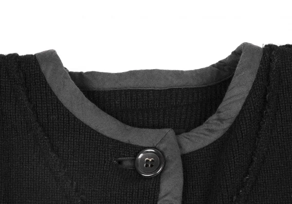 tricot COMME des GARCONS Wool Nylon Rib Knit Coat K-131569_004