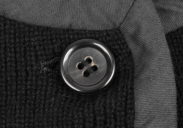 tricot COMME des GARCONS Wool Nylon Rib Knit Coat K-131569_007