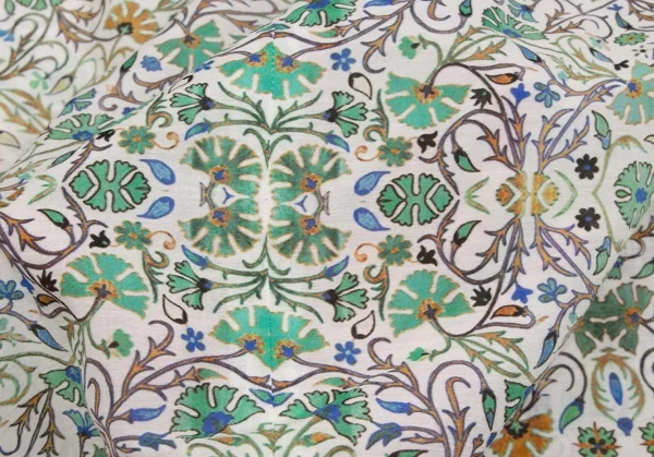 MACKINTOSH Silk Blend Cotton Floral Collarless T Shirt K-131575_012