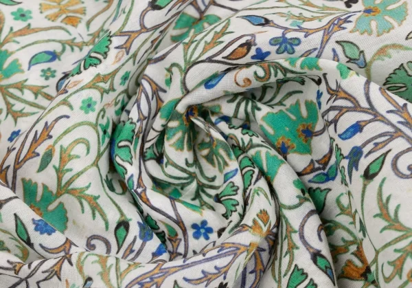 MACKINTOSH Silk Blend Cotton Floral Collarless T Shirt K-131575_013