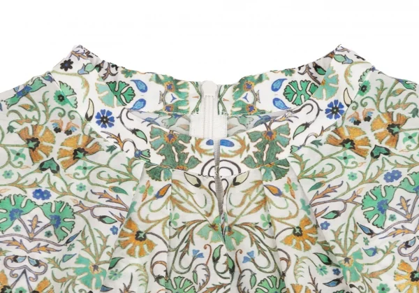 MACKINTOSH Silk Blend Cotton Floral Collarless T Shirt K-131575_004