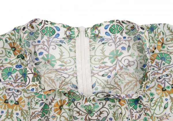 MACKINTOSH Silk Blend Cotton Floral Collarless T Shirt K-131575_005