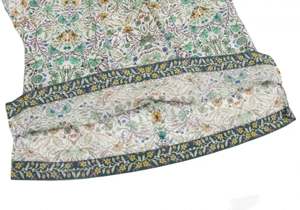 MACKINTOSH Silk Blend Cotton Floral Collarless T Shirt K-131575_009