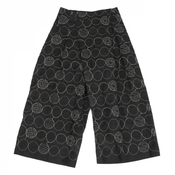 イッセイミヤケ 変形ワイドパンツ ブラック ミーイッセイミヤケ me