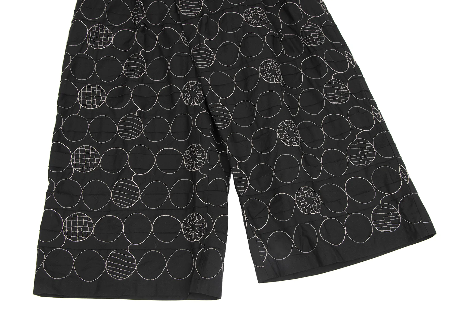HaaT イッセイミヤケ　パンツ　刺繍　コットン イッセイミヤケ ハートISSEY MIYAKE HaaT コットンテープ貼り