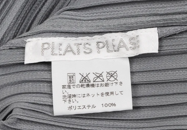プリーツプリーズPLEATS PLEASE ハイネック長袖カットソー グレー3 K-131616_013