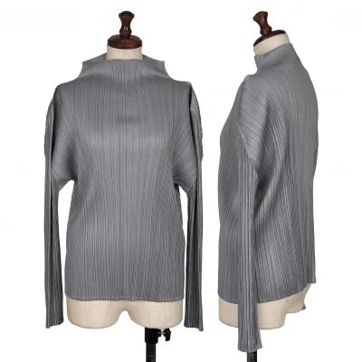 プリーツプリーズPLEATS PLEASE ハイネック長袖カットソー