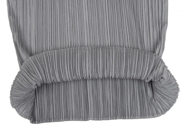 プリーツプリーズPLEATS PLEASE ハイネック長袖カットソー グレー3 K-131616_009