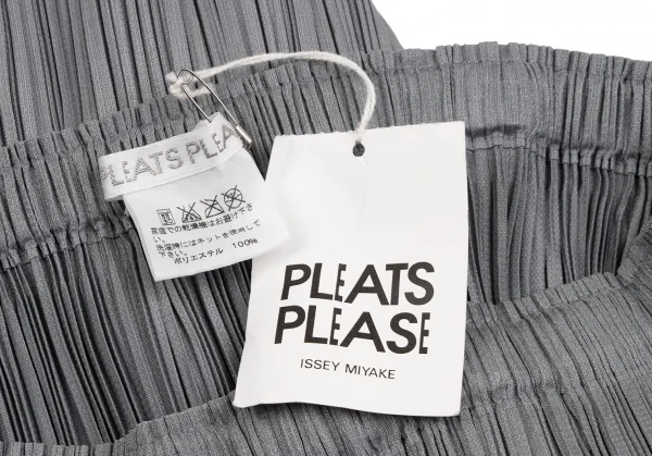 プリーツプリーズPLEATS PLEASE プリーツAラインスカート グレー2 K-131617_011
