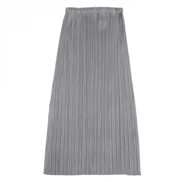 プリーツプリーズPLEATS PLEASE プリーツAラインスカート グレー2 K-131617_002